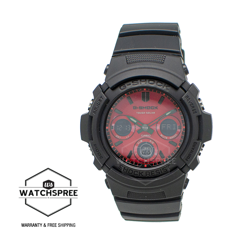 [Watchspree] Casio G-Shock AWR-M100 Lineup Special Color Models Black Resin Band Watch AWRM100SAR-1A AWR-M100SAR-1A