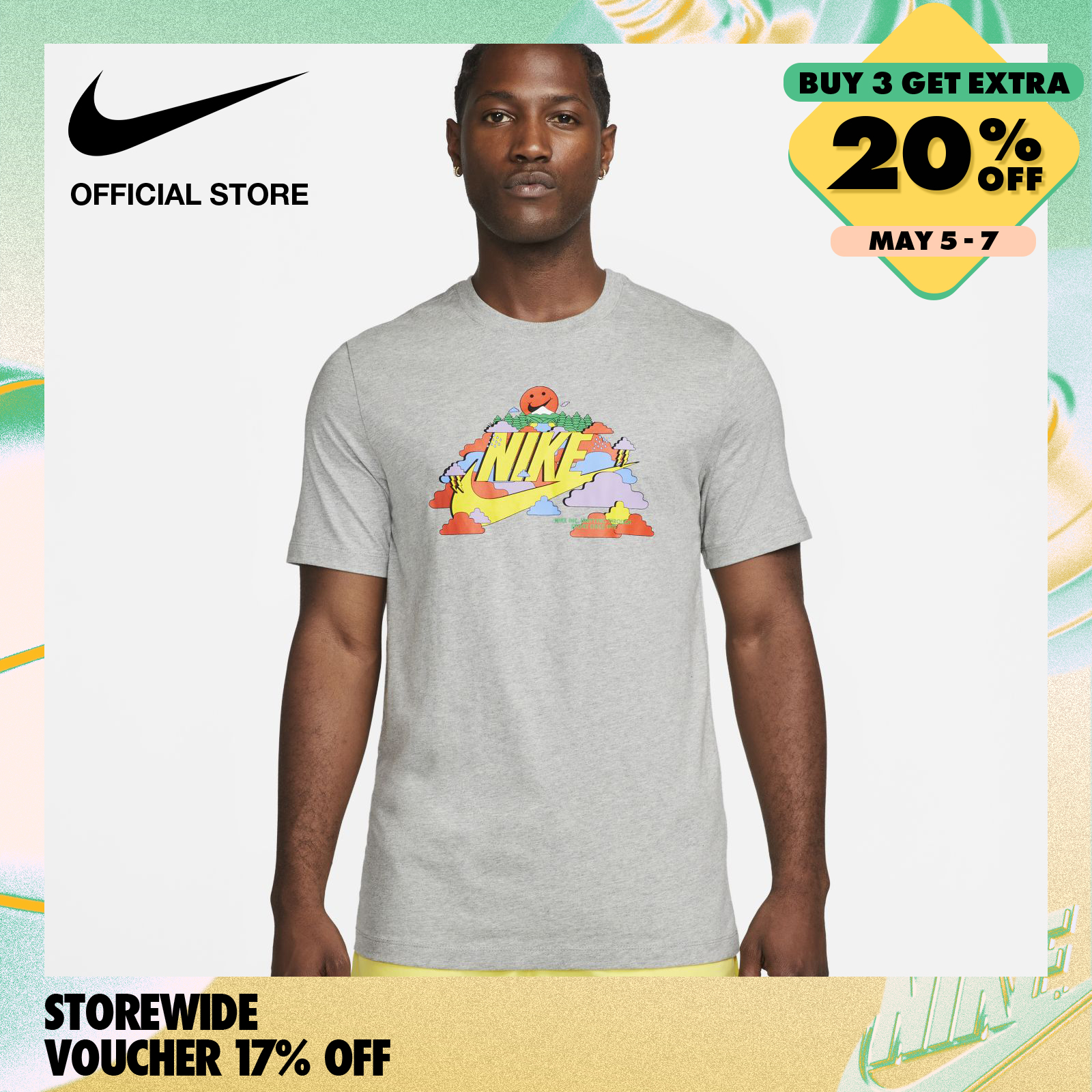 Nike Men's SO Pack 1 T-Shirt - Dark Grey Heather