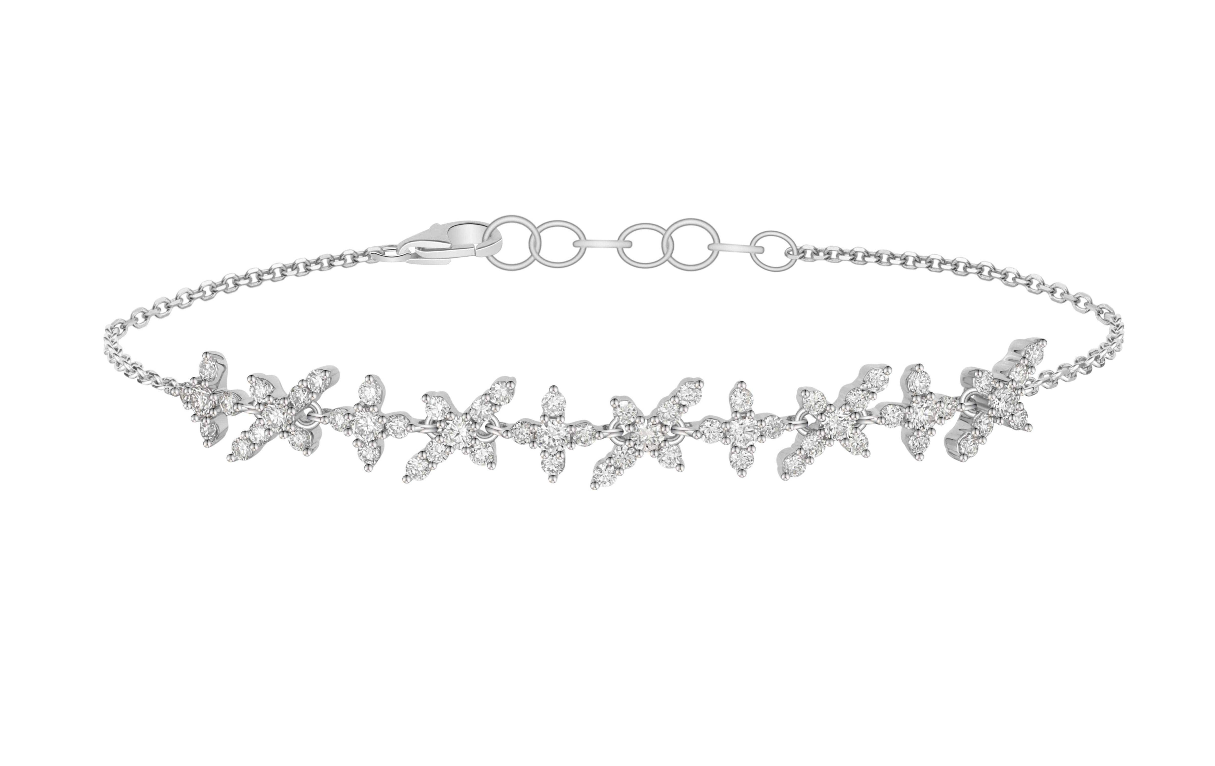 Lee Hwa Jewellery Cheri Sacred Garden Diamond Bracelet